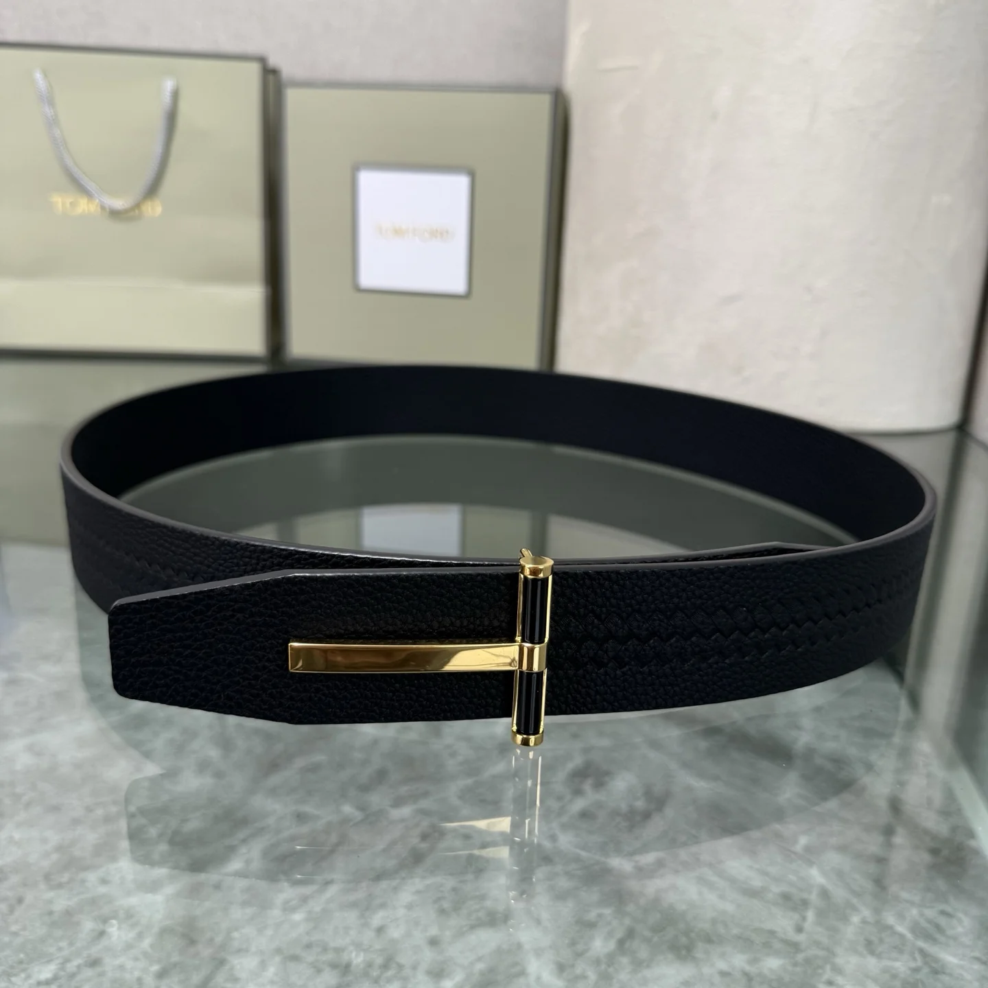 TOM FORD Belts Black-Gold A80202609070383 - Image 3
