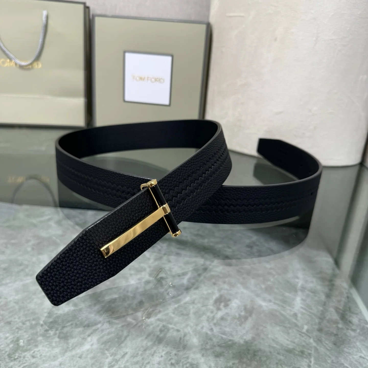 TOM FORD Belts Black-Gold A80202609070383 - Image 4