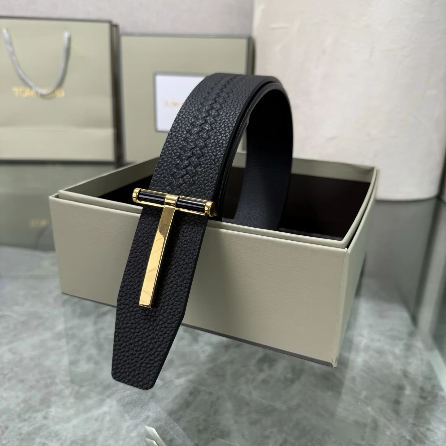 TOM FORD Belts Black-Gold A80202609070383 - Image 6