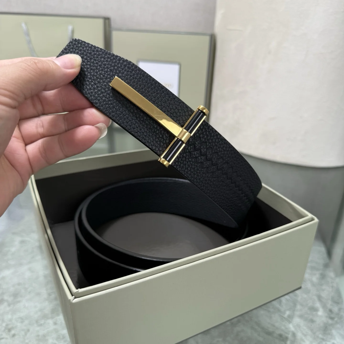 TOM FORD Belts Black-Gold A80202609070383 - Image 8