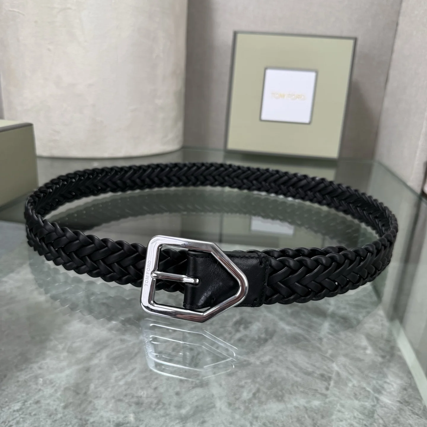 TOM FORD Belts Black-Navy-Brown-Gold-Silver B40202609070164 - Image 4