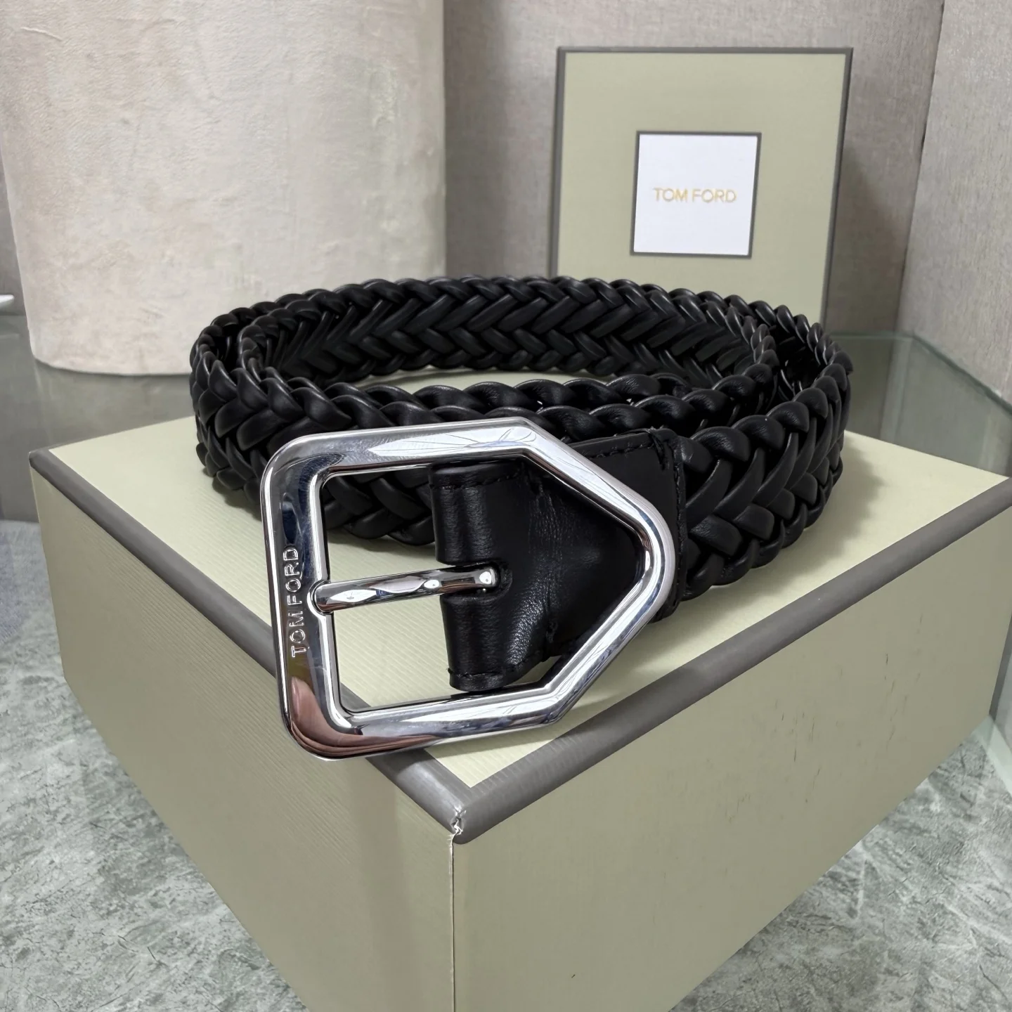 TOM FORD Belts Black-Navy-Brown-Gold-Silver B40202609070164 - Image 8