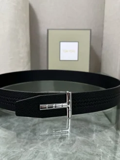 Alternative view of TOM FORD Belts Black-Silver A70202609070014
