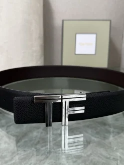 Alternative view of TOM FORD Belts Black-Silver A70202609070116