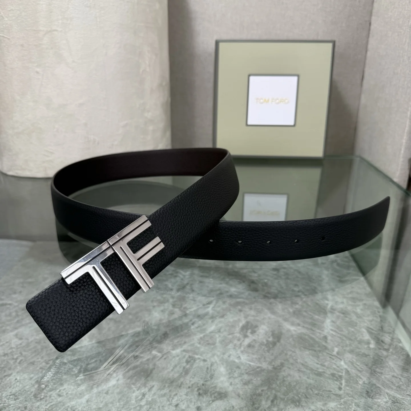TOM FORD Belts Black-Silver A70202609070116 - Image 3