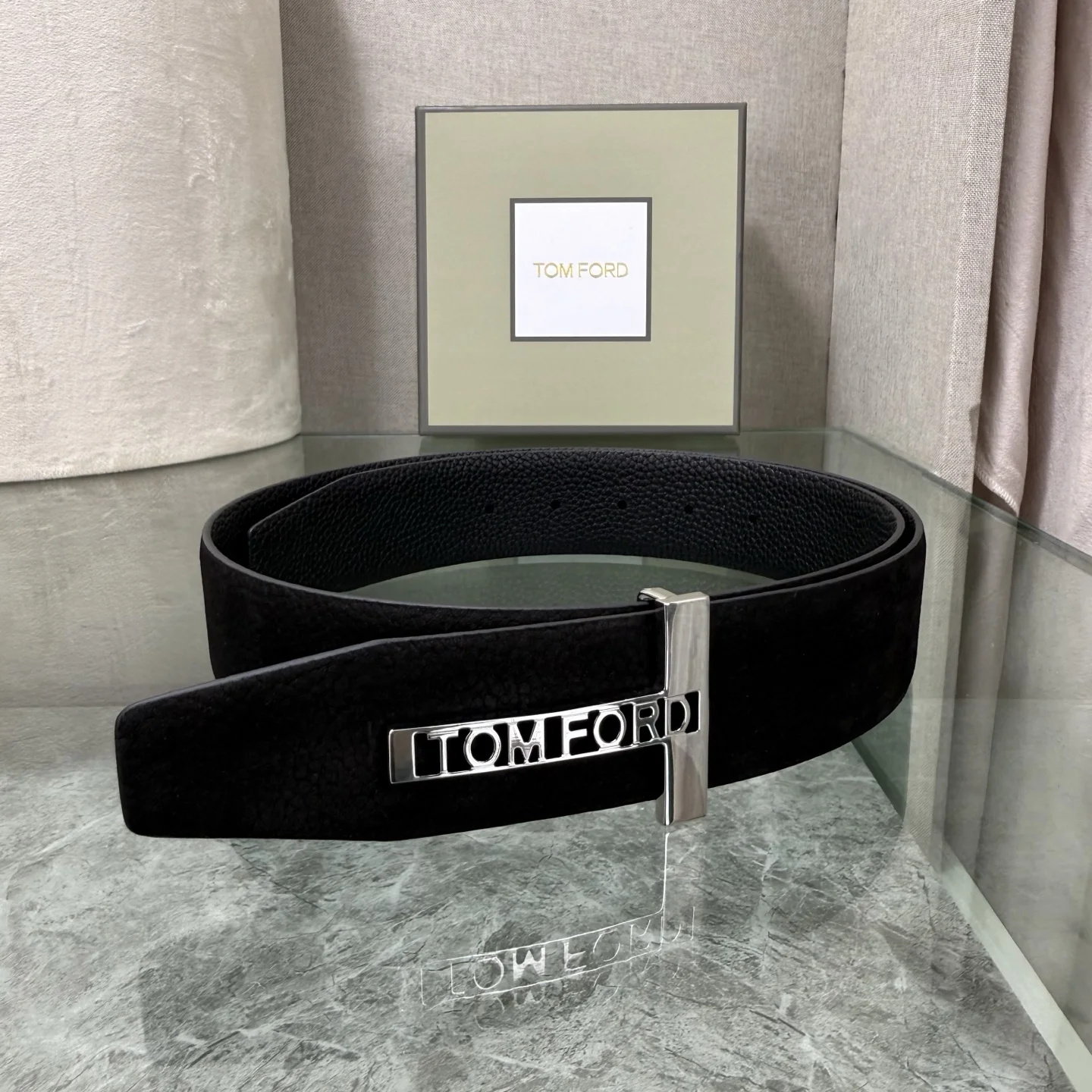 TOM FORD Belts Black-Silver A70202609070137 - Image 2