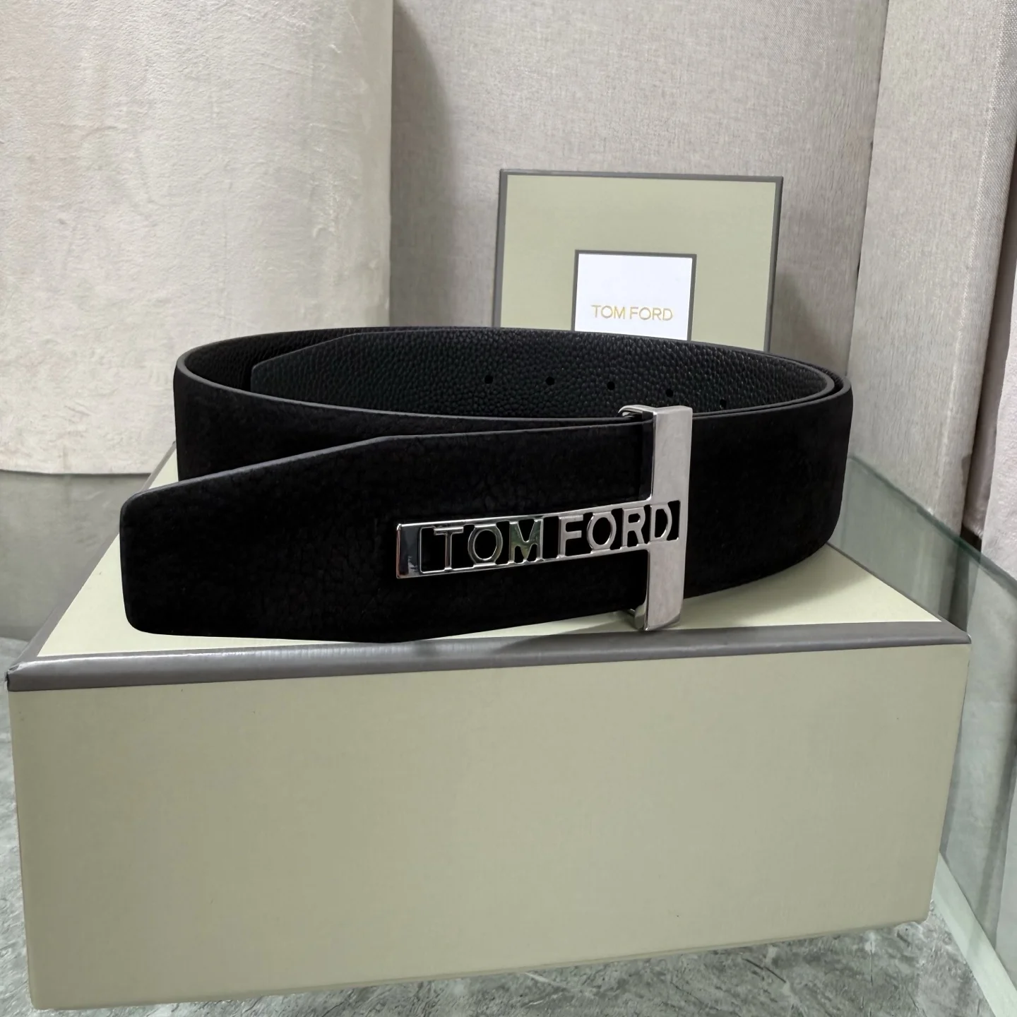 TOM FORD Belts Black-Silver A70202609070137 - Image 3