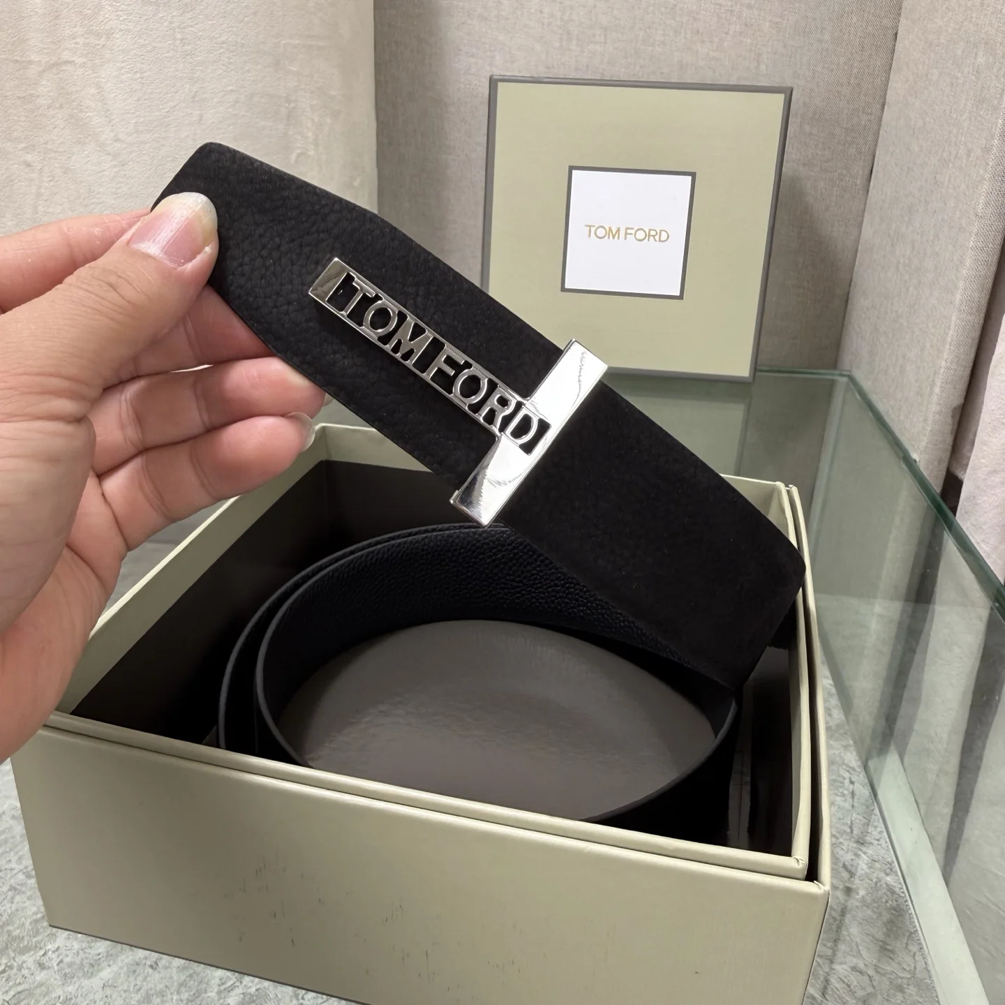 TOM FORD Belts Black-Silver A70202609070137 - Image 6