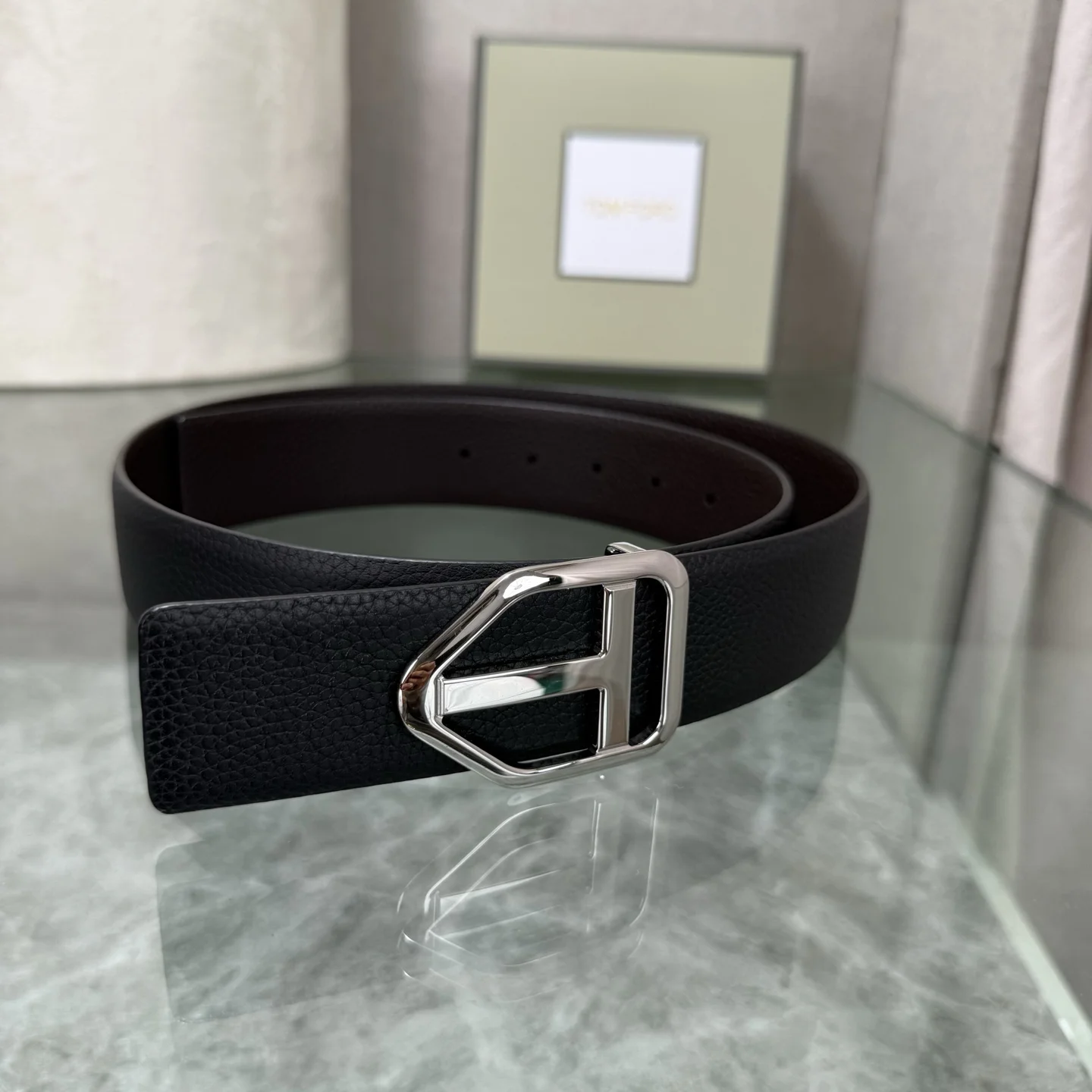 TOM FORD Belts Black-Silver A70202609070156