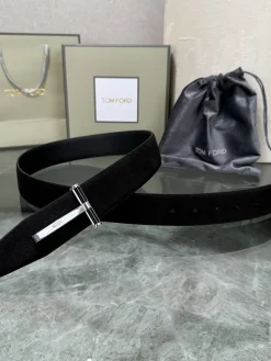 Alternative view of TOM FORD Belts Black-Silver A70202609070389
