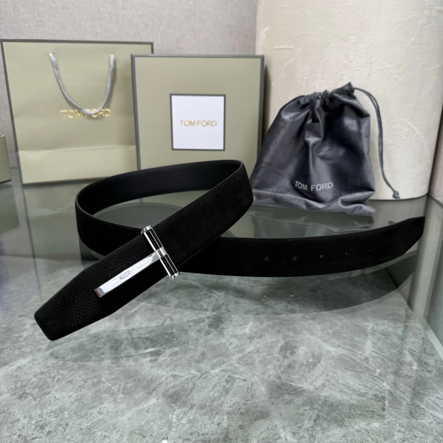 TOM FORD Belts Black-Silver A70202609070389 - Image 2