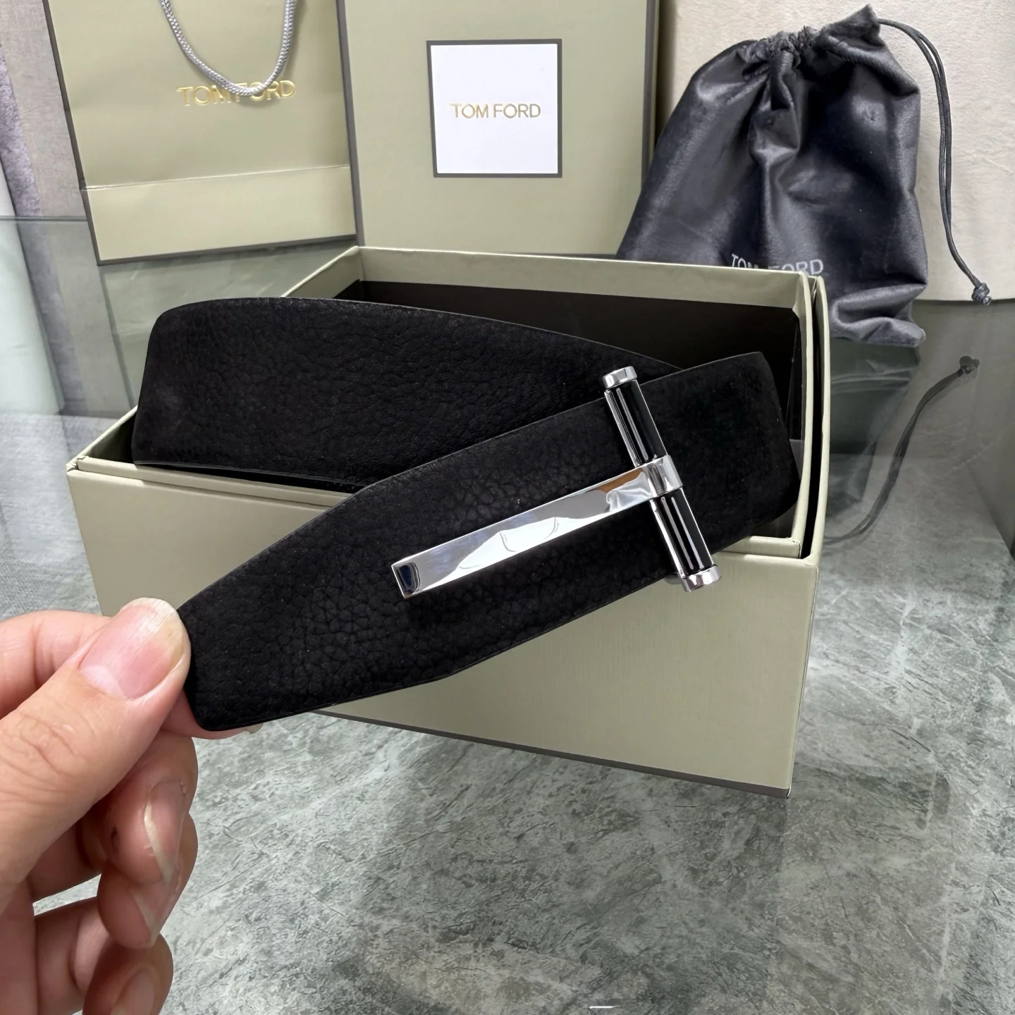TOM FORD Belts Black-Silver A70202609070389 - Image 5