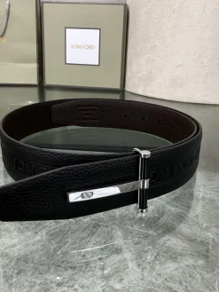 Alternative view of TOM FORD Belts Black-Silver A80202609070379