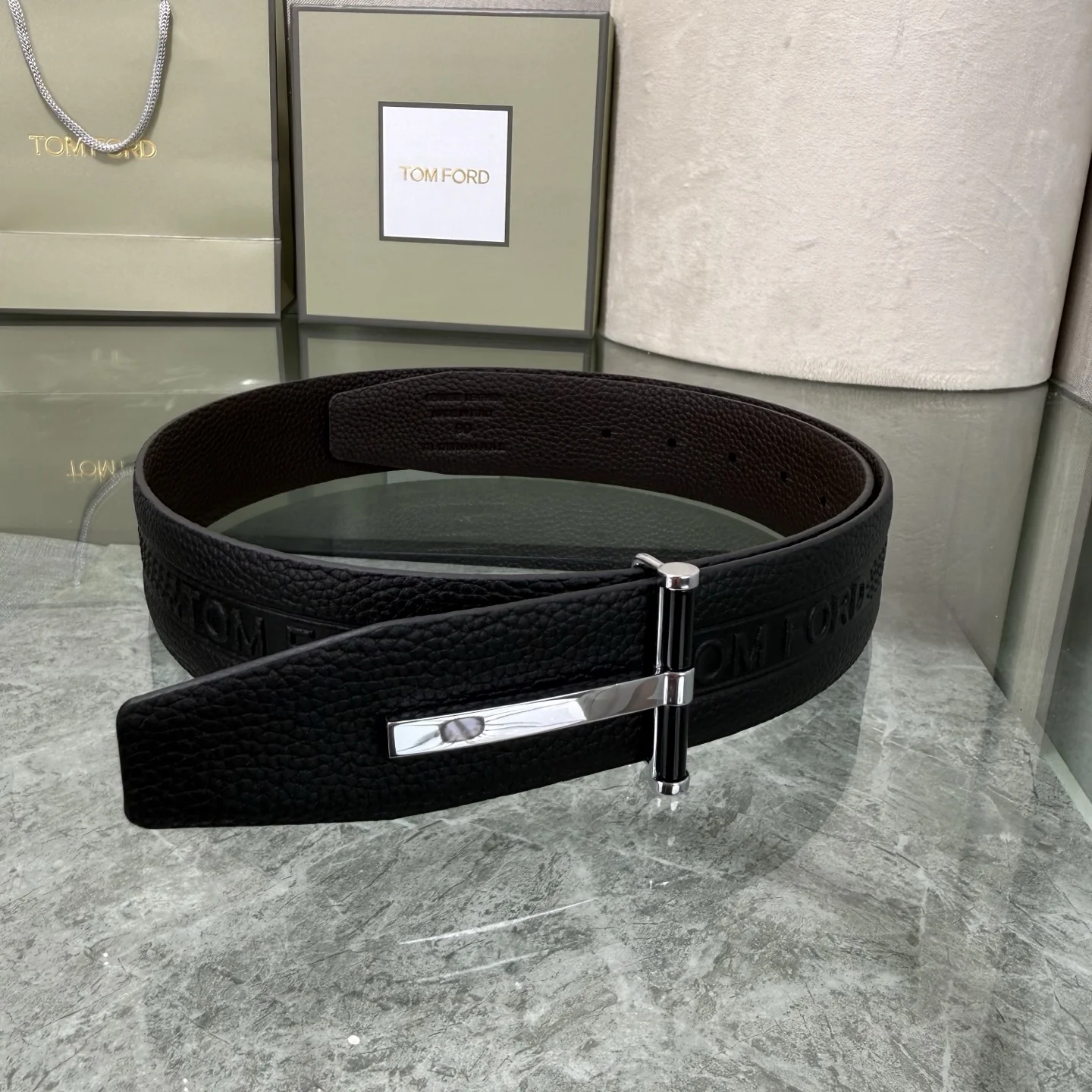 TOM FORD Belts Black-Silver A80202609070379 - Image 2