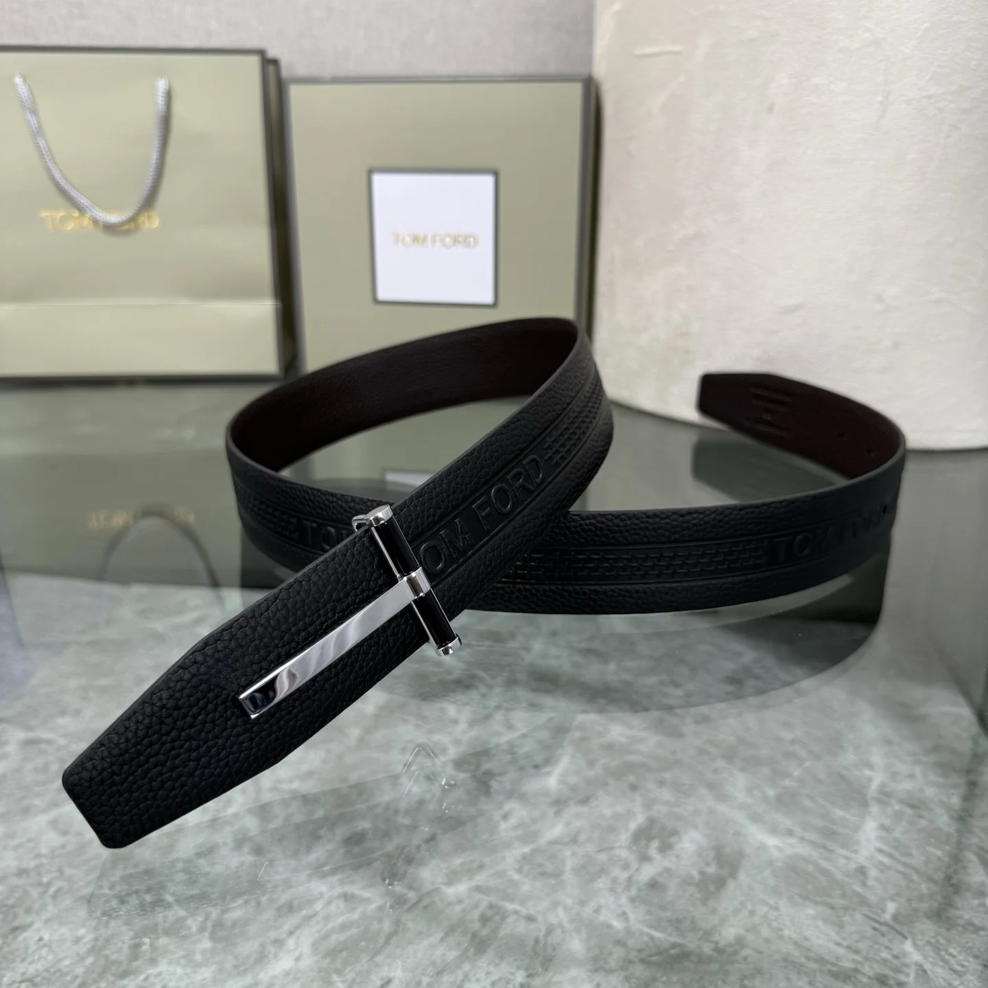 TOM FORD Belts Black-Silver A80202609070379 - Image 4