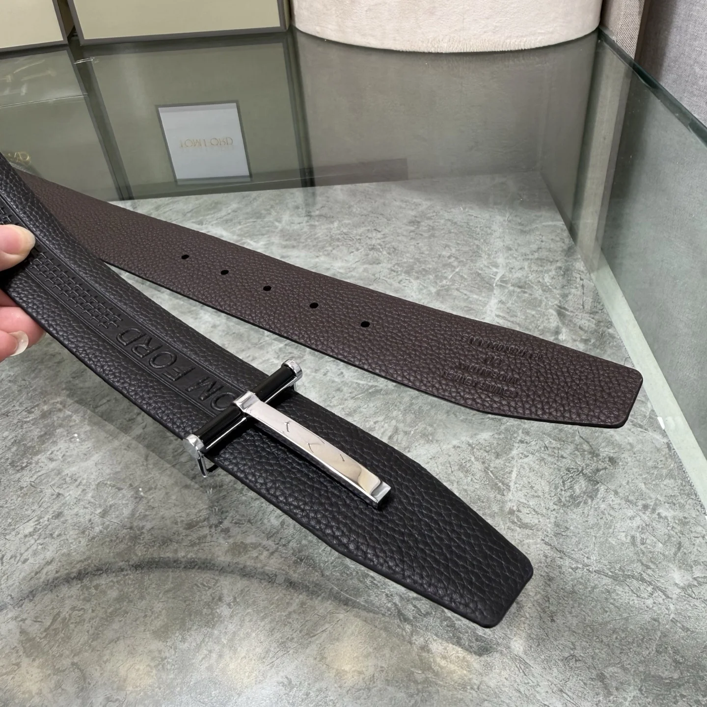 TOM FORD Belts Black-Silver A80202609070379 - Image 5