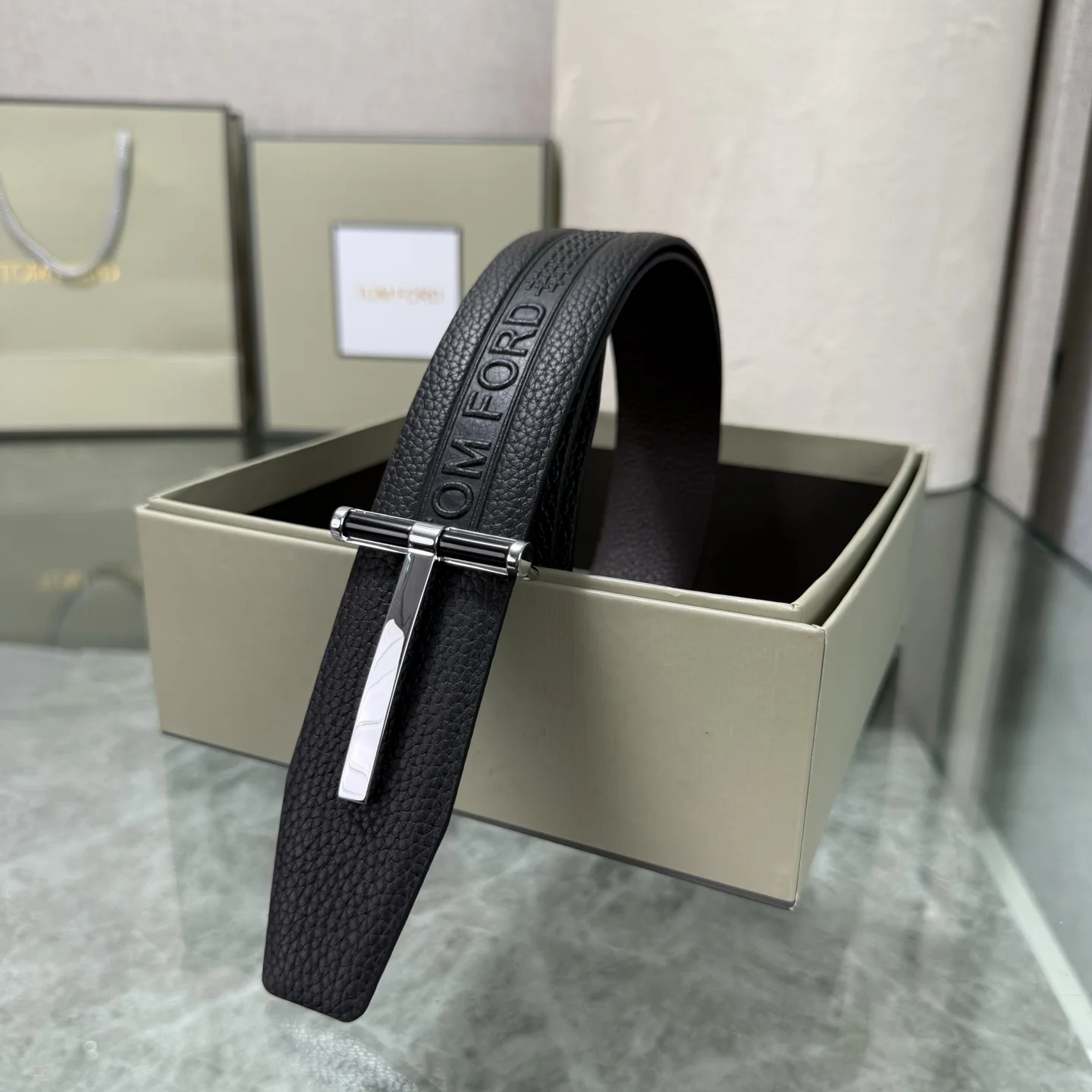TOM FORD Belts Black-Silver A80202609070379 - Image 6