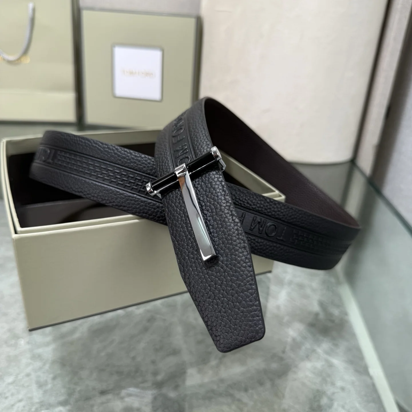 TOM FORD Belts Black-Silver A80202609070379 - Image 7