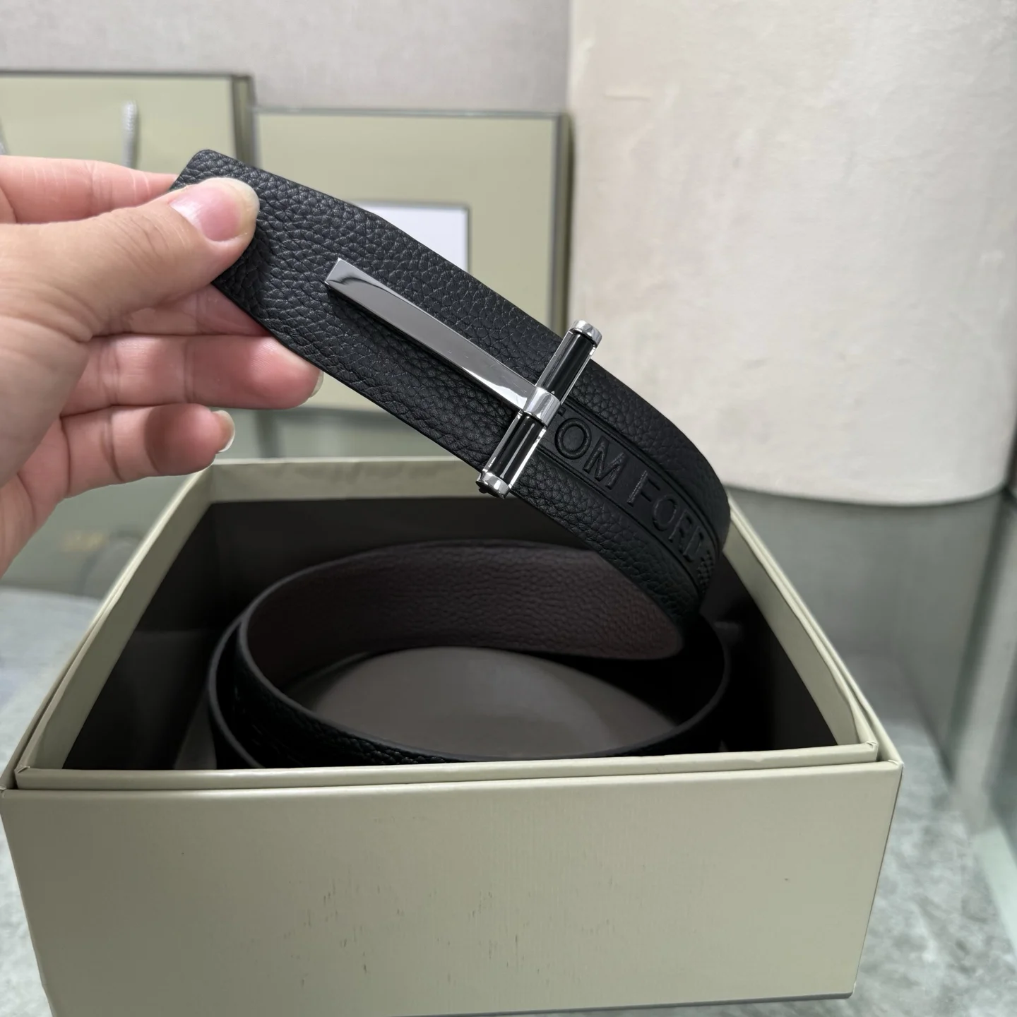 TOM FORD Belts Black-Silver A80202609070379 - Image 8