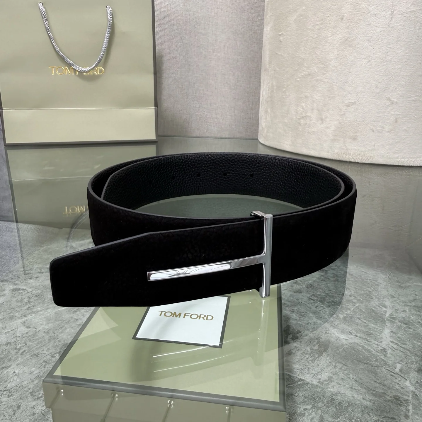TOM FORD Belts Black-Silver A80202609070481