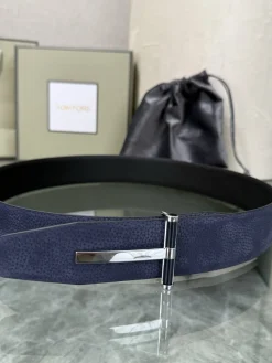 Alternative view of TOM FORD Belts Blue-Silver A70202609070385
