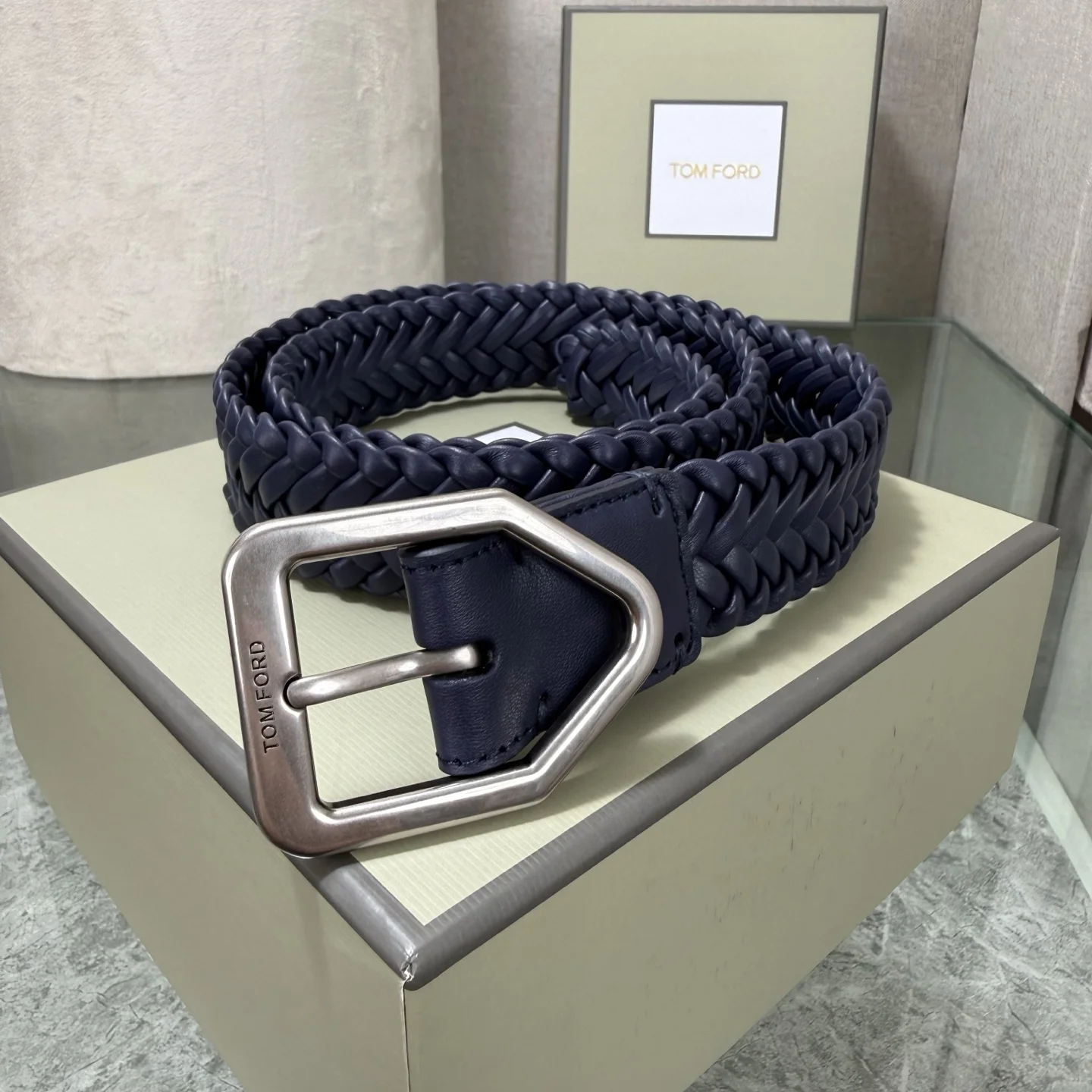 TOM FORD Belts Blue-Silver B40202609070162
