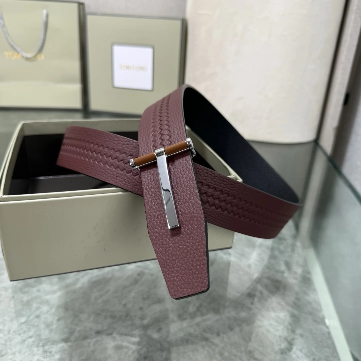TOM FORD Belts Brown-Black A80202609070382 - Image 7