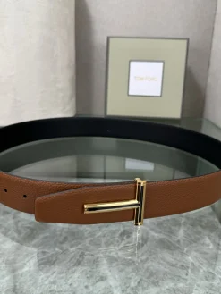 Alternative view of TOM FORD Belts Brown-Gold A70202609070072
