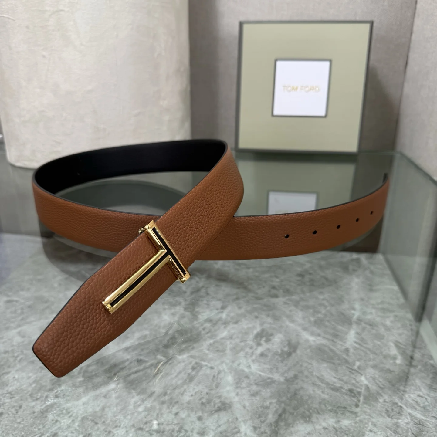 TOM FORD Belts Brown-Gold A70202609070072 - Image 3