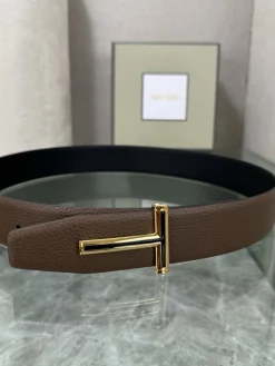 Alternative view of TOM FORD Belts Brown-Gold A70202609070074