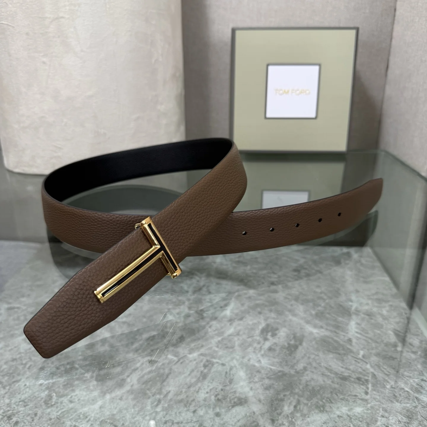 TOM FORD Belts Brown-Gold A70202609070074 - Image 3