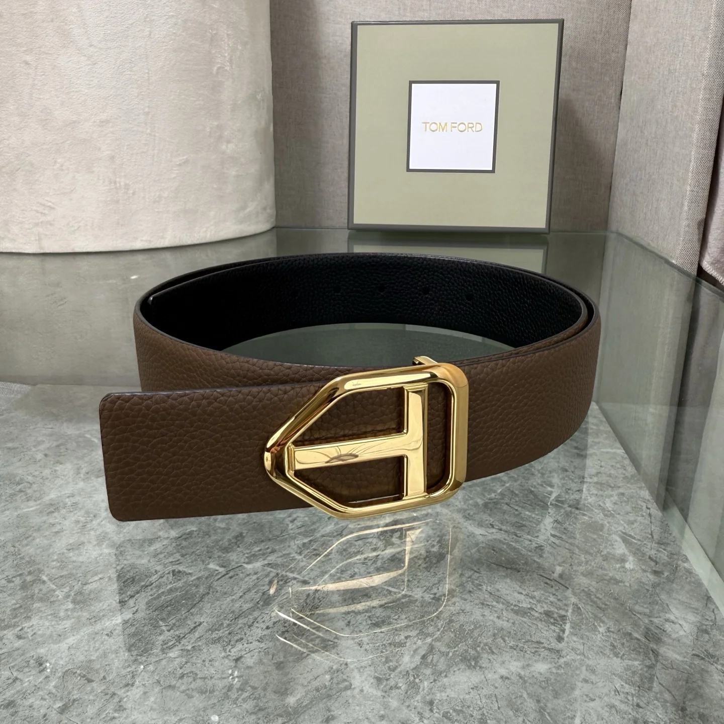 TOM FORD Belts Brown-Gold A70202609070160