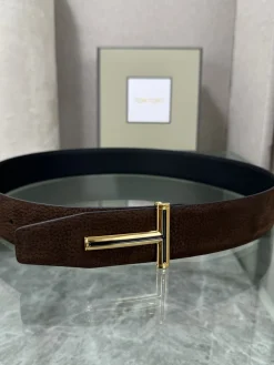 Alternative view of TOM FORD Belts Brown-Gold A80202609070067