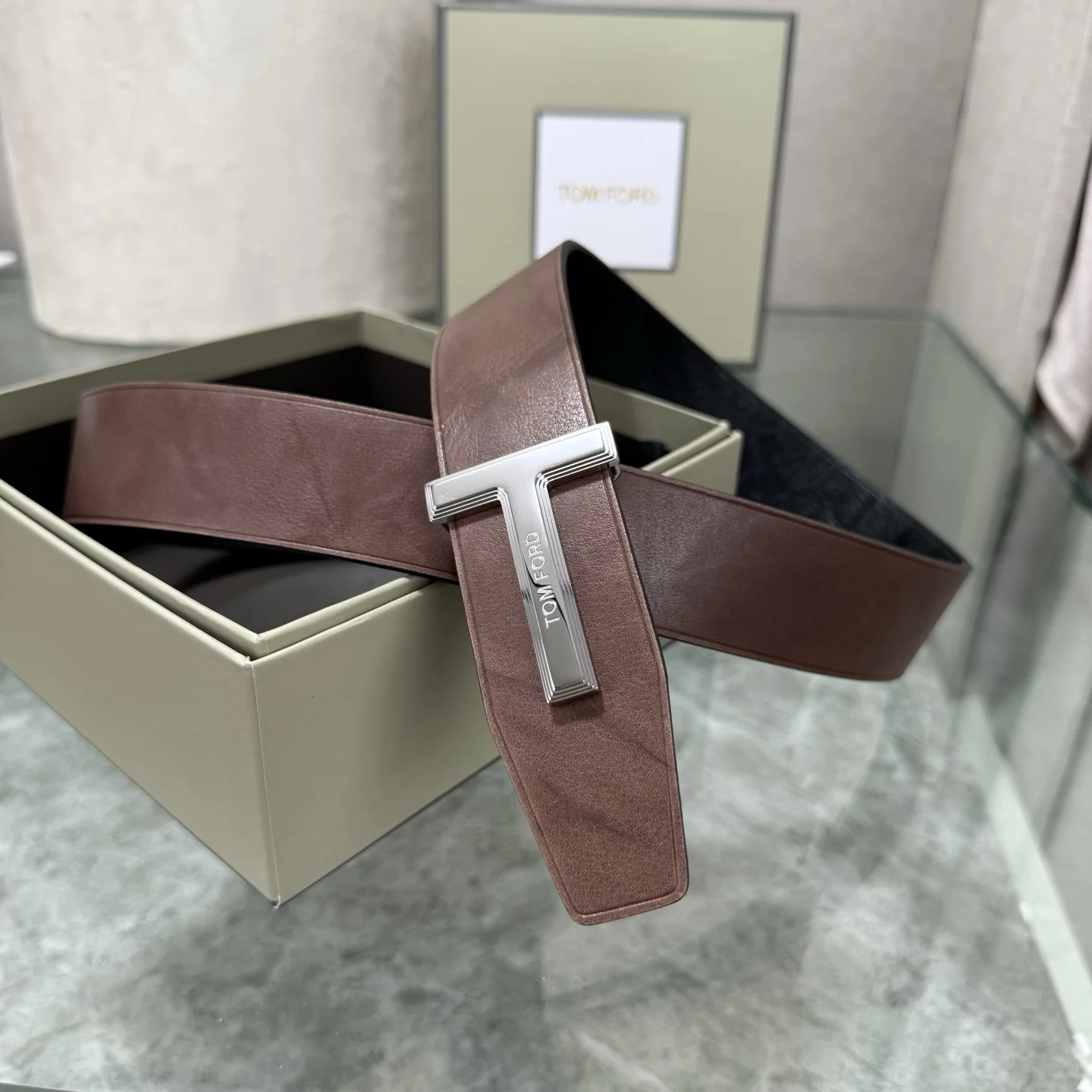 TOM FORD Belts Brown-Silver A70202609070111 - Image 2