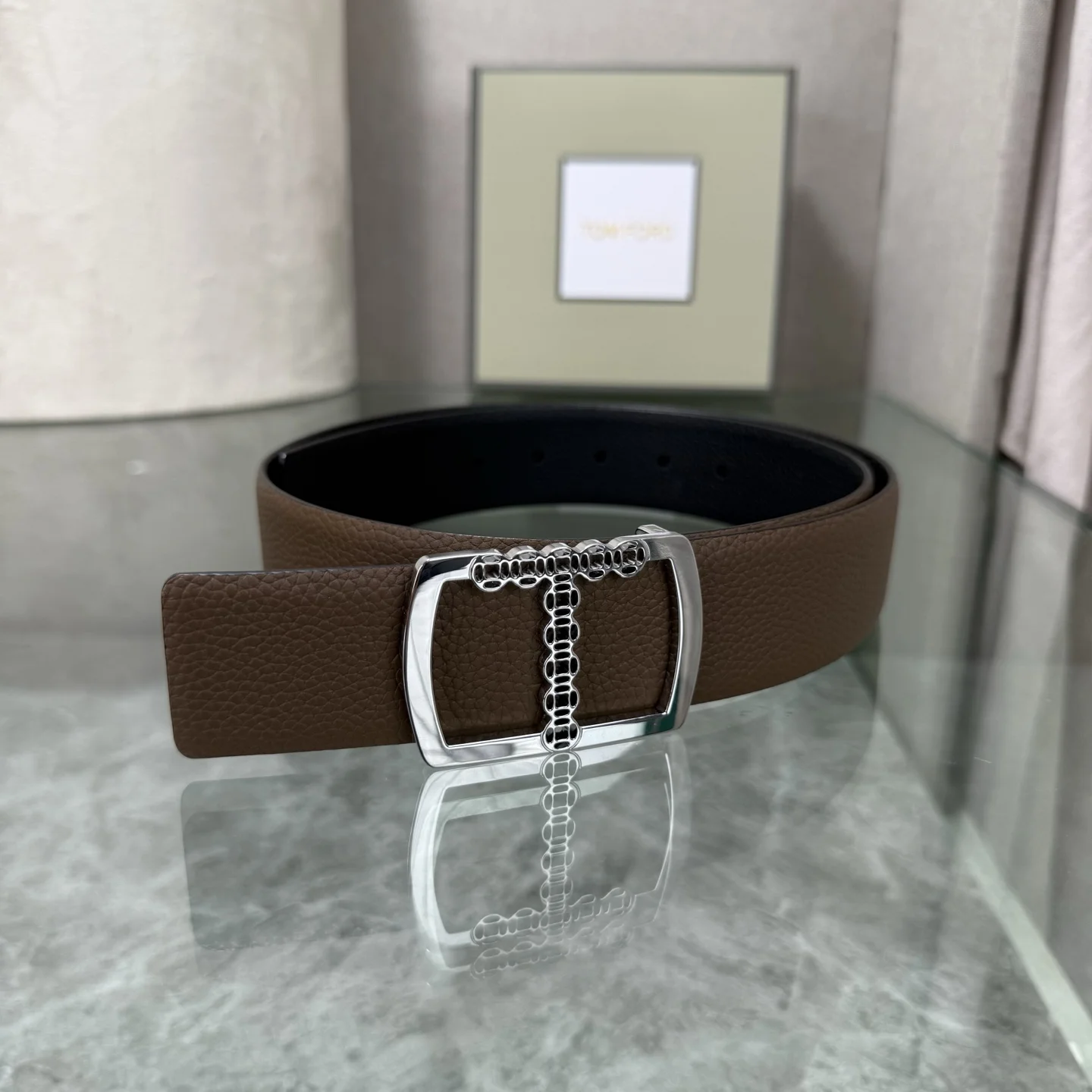 TOM FORD Belts Brown-Silver A70202609070147