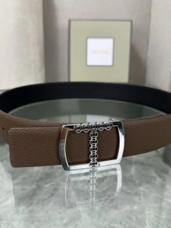 Alternative view of TOM FORD Belts Brown-Silver A70202609070147