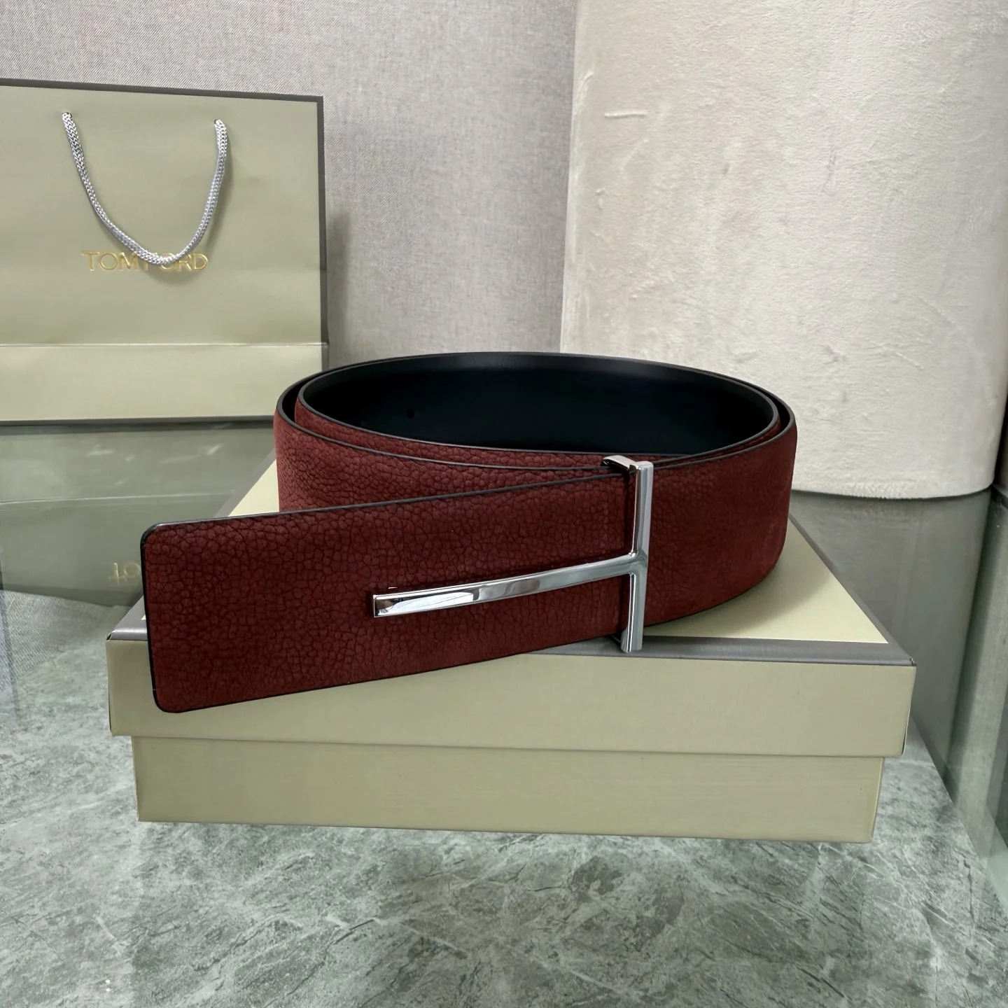 TOM FORD Belts Brown-Silver A70202609070357