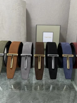 TOM FORD Belts Calf Leather Green-Brown-Grey-Black-Blue-Red A80202609070070