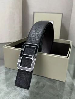 TOM FORD Belts Cowhide Leather Black-Silver A70202609070146