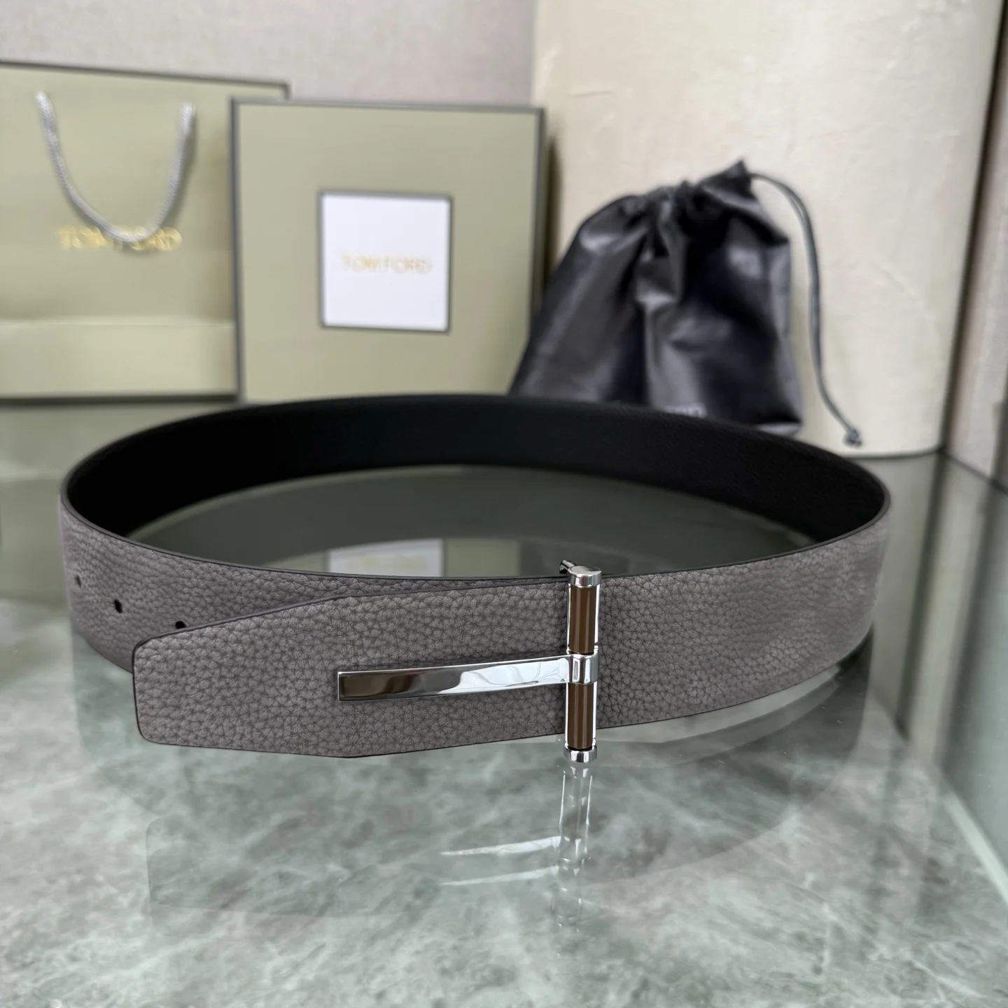 TOM FORD Belts Gray-Black A70202609070387