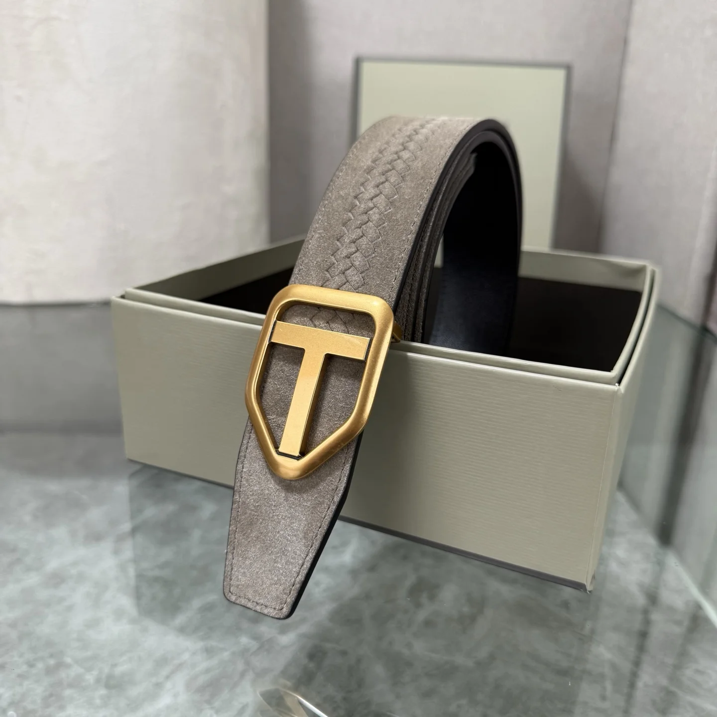 Alternative view of TOM FORD Belts Gray-Gold A70202609070140