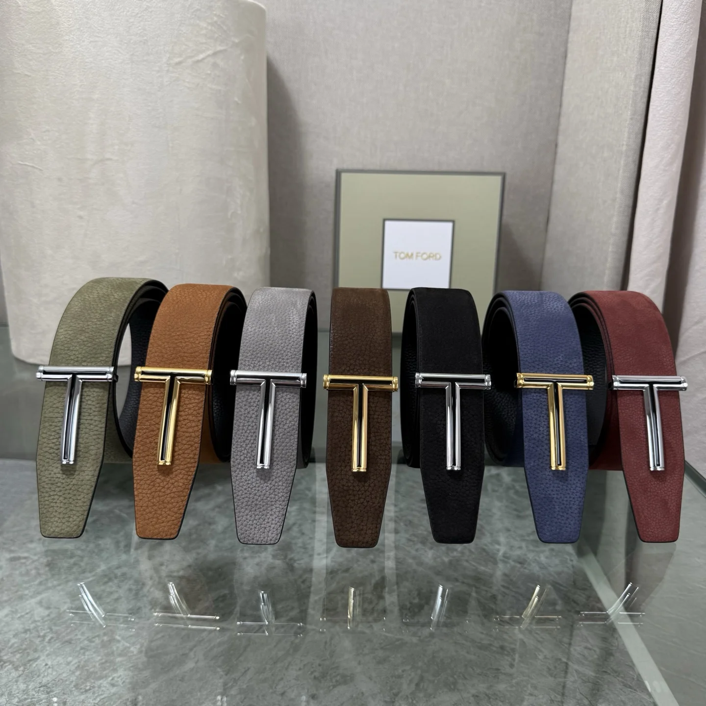 TOM FORD Belts Green-Brown-Grey-Black-Blue-Red A80202609070066