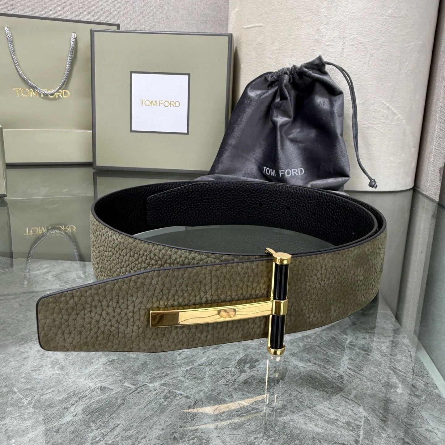 TOM FORD Belts Green-Gold A70202609070384