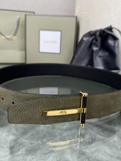Alternative view of TOM FORD Belts Green-Gold A70202609070384