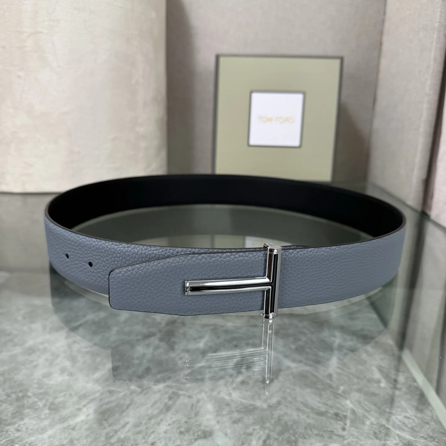 Alternative view of TOM FORD Belts Grey-Black A70202609070077