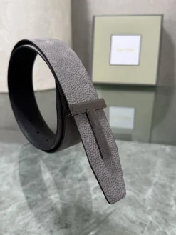Alternative view of TOM FORD Belts Leather Gray-Black A70202609070254
