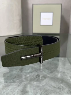 TOM FORD Belts Leather Green-Black A70202609070012