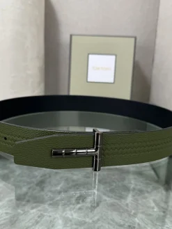 Alternative view of TOM FORD Belts Leather Green-Black A70202609070012
