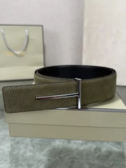 Alternative view of TOM FORD Belts Leather Green-Silver A70202609070361