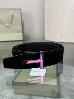Alternative view of TOM FORD Belts Top-grain Leather Black-Iridescent A70202609070316